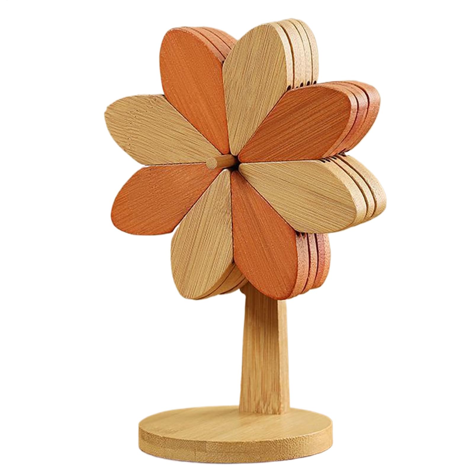 Untersetzer aus Holz, vielseitig einsetzbar, 20,5 x 9,5 cm, Windmühlen-Holzuntersetzer, hitzebeständiges Material, geeignet für heiße Töpfe und Pfannen
