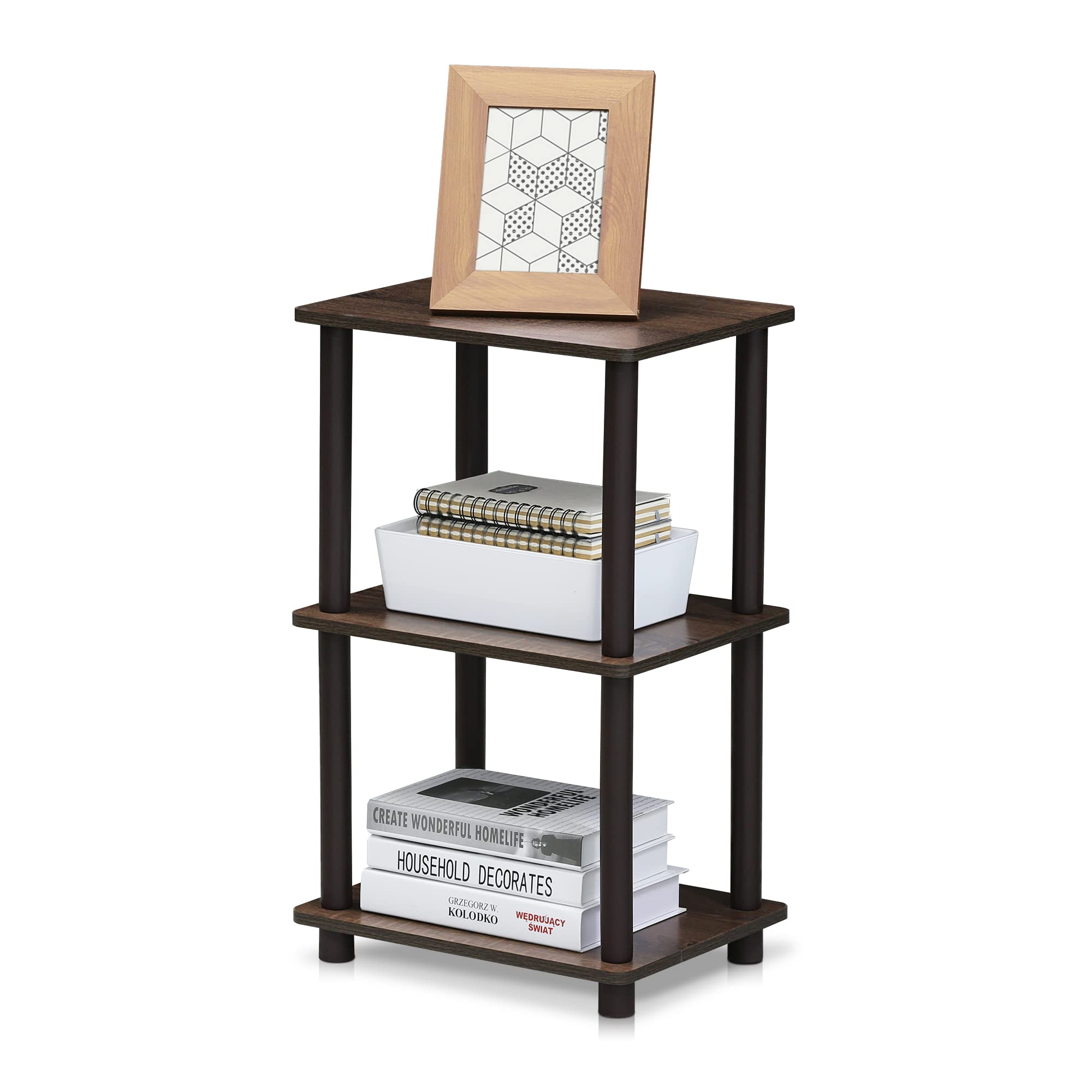 Turn-N-Tube 2 Space Shelf, Walnut/Brown