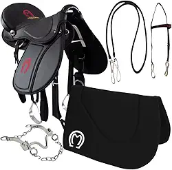 Sela para Cavalo Mangalarga + Kit Completo Pronta para Uso (Preto)