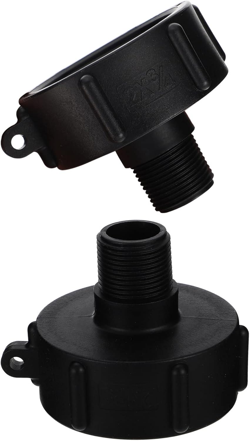 Abaodam 6pcs Ibc Water Tank Adapter Fitting Npt Thread Connectors for Garden Hose Leak Easy to Install Ibc Tote Converters Compatible Valves and Accessories