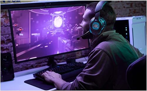 Miniatura 2 de JBL Quantum One - Auriculares profesionales para juegos con cable USB con seguimiento de cabeza mejorado JBL QuantumSPHERE 360, cancelación activa