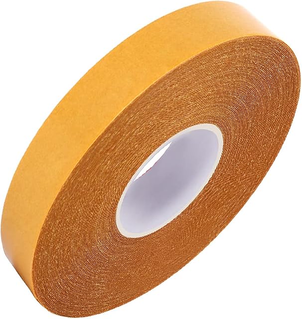 Double Sided Carpet Adhesive Tape Rug Gripper Tape Slip Carpet Tape Leaves no Residue Suitable for Under Carpets Rugs Pads Tiles, Orange