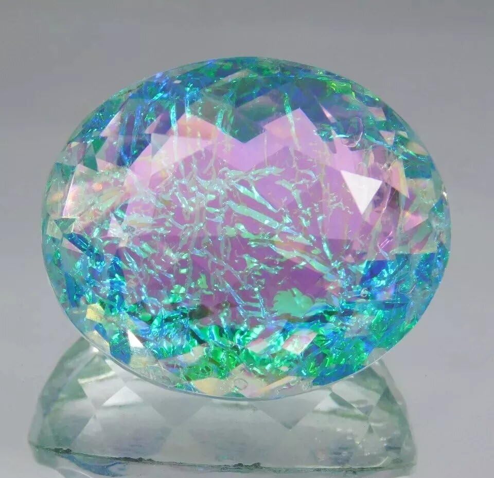 54.55 Ct Natural Monarch Fire Opal Doublet Oval Cut Loose Gemstone Certified2