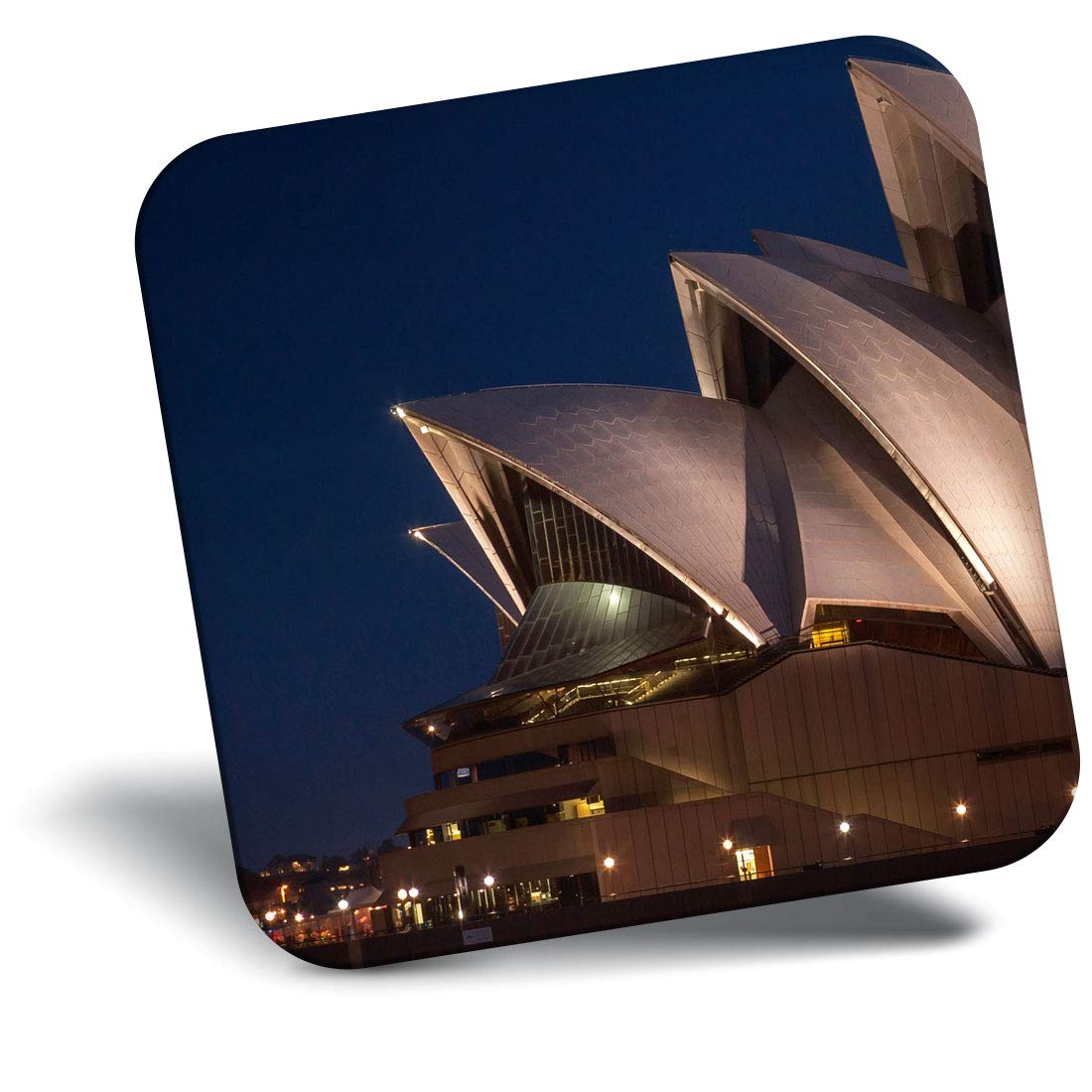 Destination Vinyl Ltd Fridge Magnet - Sydney Opera House Australia Night 8582