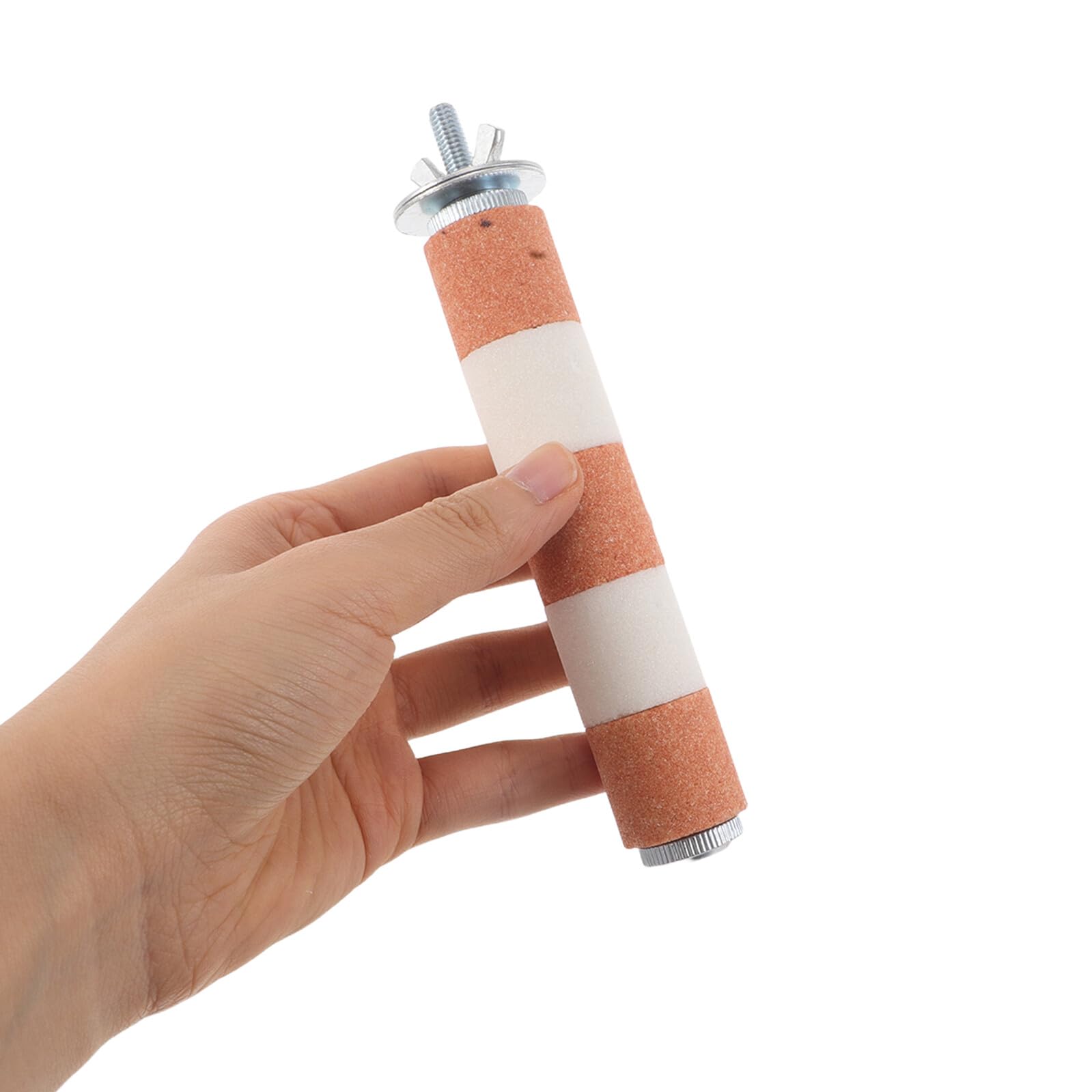 4 Stück Papageien Sitzstangen mit Kratzfester Oberfläche Ergonomische Krallen Schnabelpflege Robustes Kauspielzeug für Wellensittiche Nymphensittiche Kanarienvögel Langlebig und