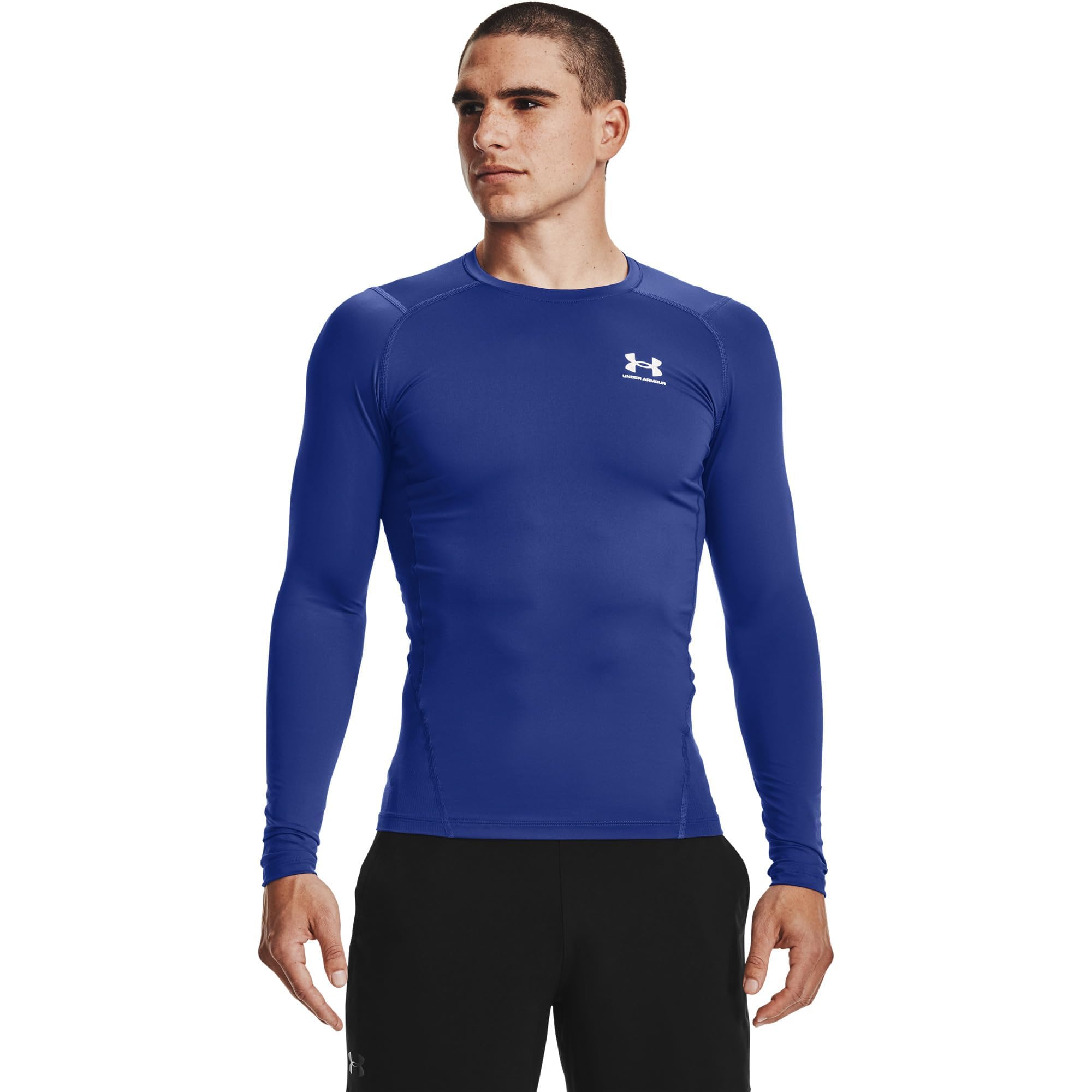 Under Armour Big & Tall Heatgear Armour Comp Long Sleeve Royal/White 2Xt