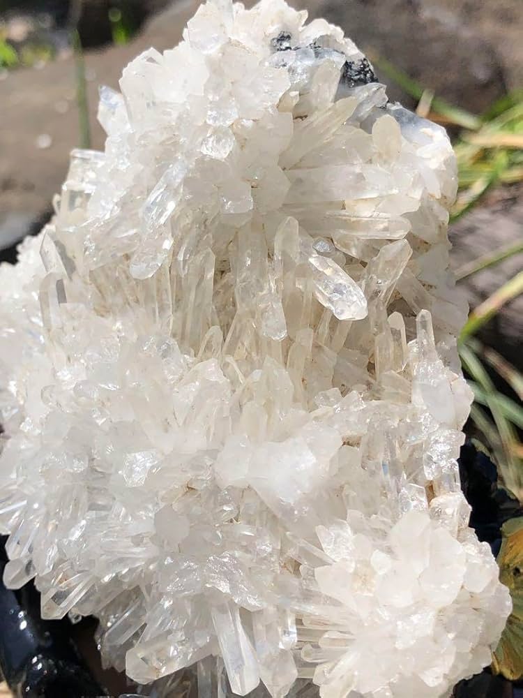 天然石　菊花水晶　水晶クラスター　透明感抜群　約305g No.500 天然石 菊花水晶 水晶クラスター 透明感抜群 約305g No.500