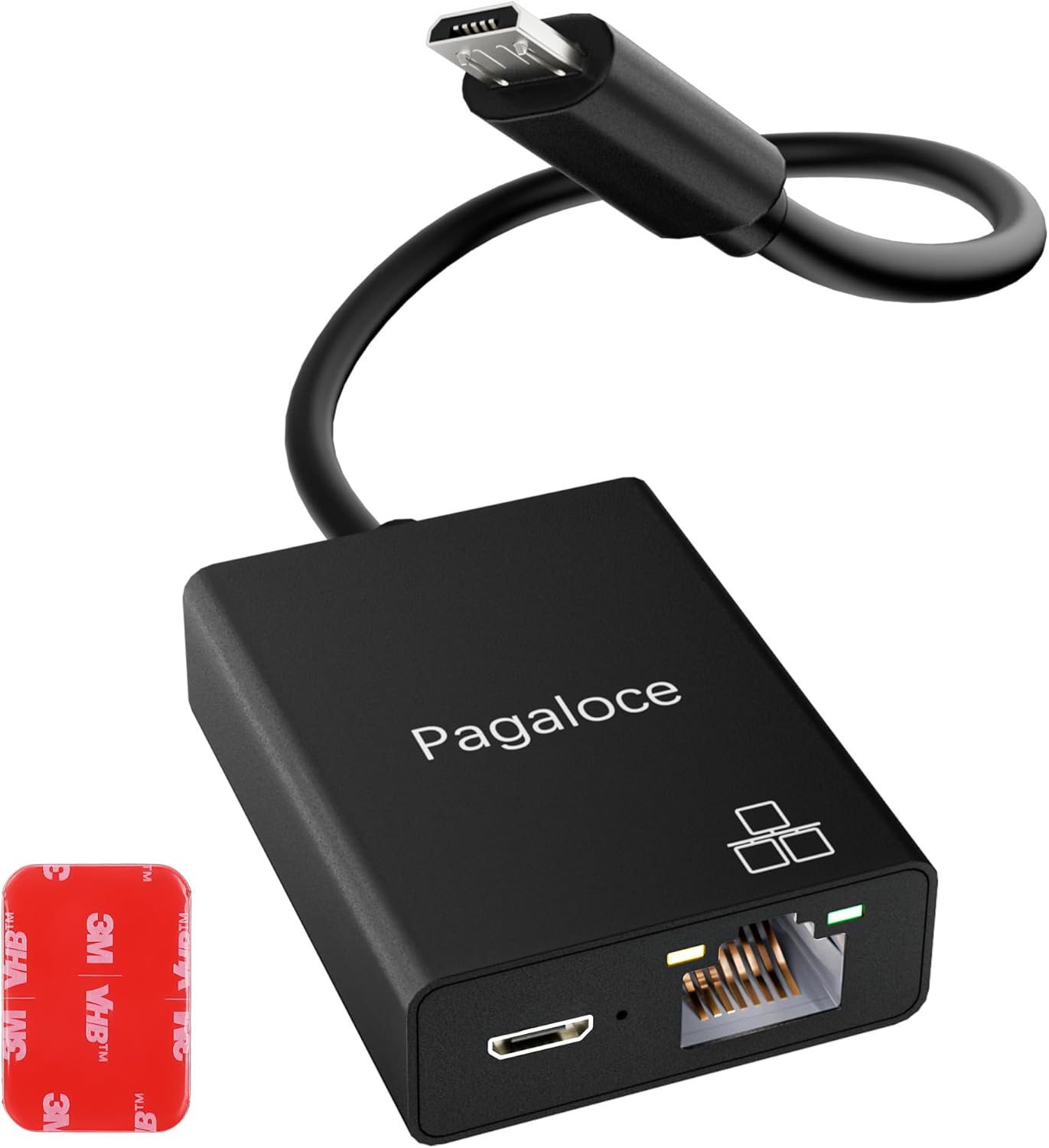 Amazon.com: Pagaloce Ethernet Adapter for Fire TV Stick, Micro USB to ...