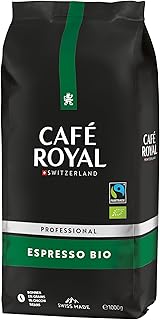 Café Royal Professional Line Bio Espresso – Kaffeebohnen für Vollautomaten, aromatisch, dunkle Röstung, Stärke 4/5, Bio & Fairtrade, 1 kg