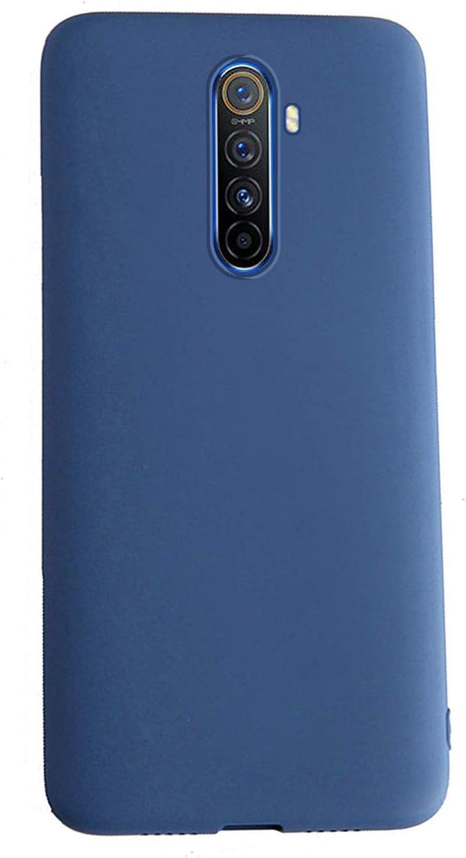 Henxunton Case for Realme X2 Pro, Slim Soft Liquid silicone Case Flexible Silicone Cover for Realme X2 Pro Smartphone(Blue)