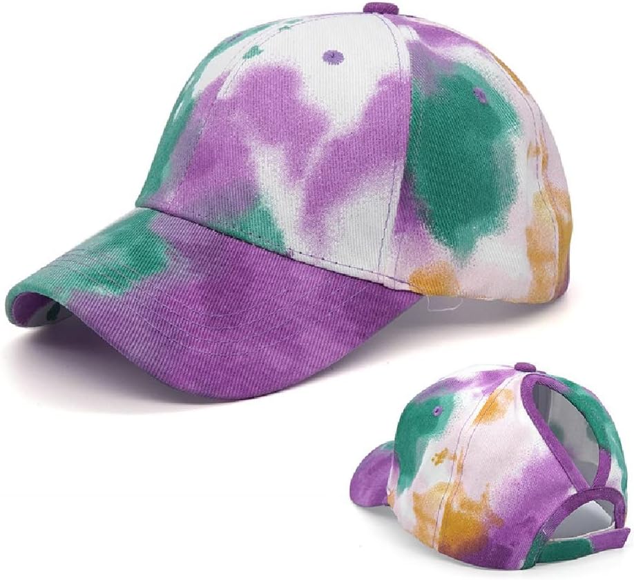 Women's Tie Dye Hat Multicolor Irregular Printing Baseball Cap Female Outdoor Streetwear Caps Hats