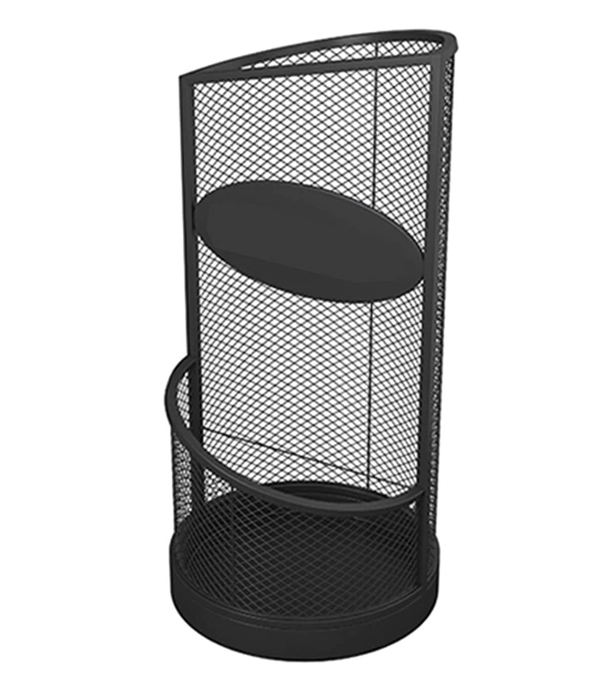 Porte-parapluies demi-rond avec maille métallique pour bureau et maison