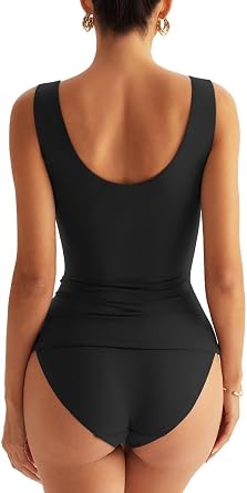 Tomwell Women's Double Lined Tank Tops Sleeveless Tops with Boat Neck Backless Tops Slim Fit Trendy Going Out Summer Outfits 2026