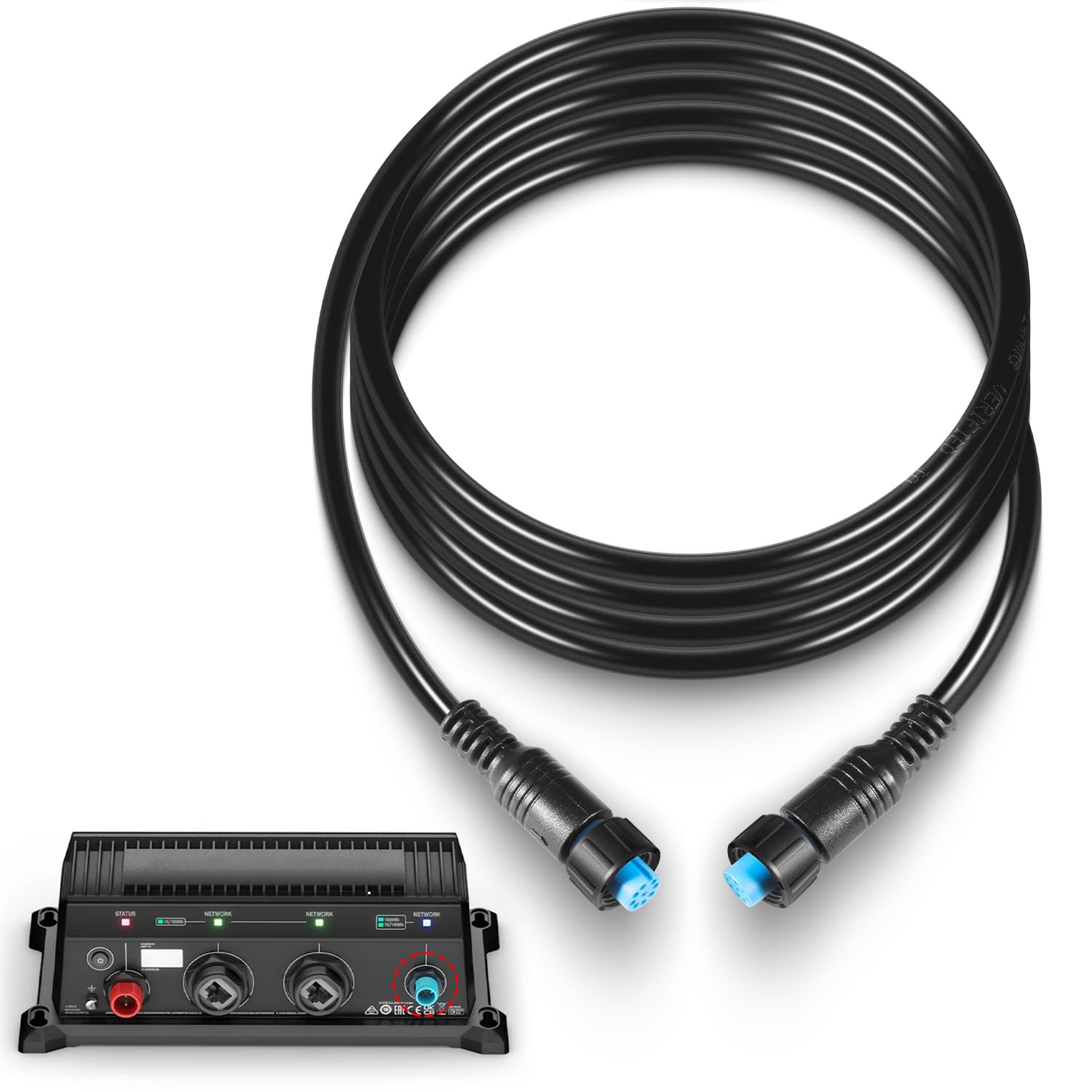 Replacement for 010-12528-30 Marine Network Cable,for BlueNet Network Cable 6 Feet, Small Connector, Compatible with Garmin GC 200, GLS 10, GMR Fantom 124/126/54/56, GXM 53/54, Panoptix LiveScope