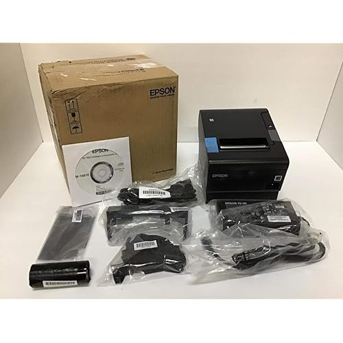 Epson TM-T88VI Thermal Receipt Printer Black S01 Ethernet USB PS C31CE94061
