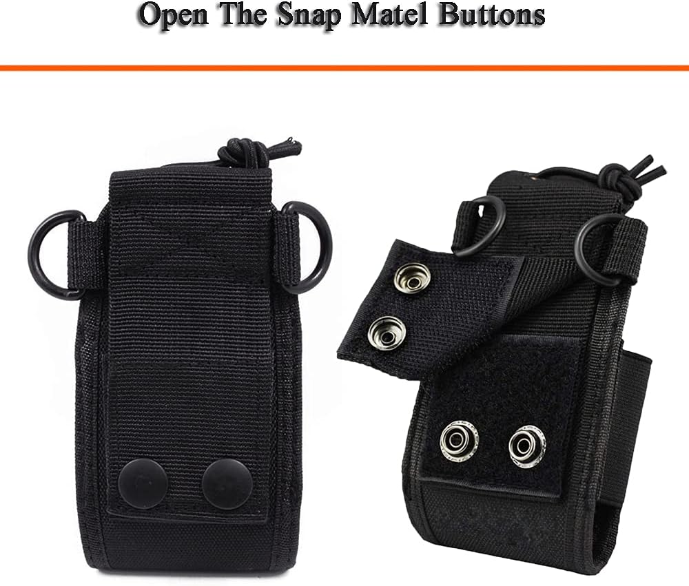 CYSSJF Radio Holder Walkie Talkie Holder Adjustable Shoulder Strap Multi-Function Pouch Case Holder MSC-20C for Kenwood Yaesu Icom Motorola Baofeng UV5R UV82 TYT UV5RA HYT Retevis H777 (1pc) - Image 5