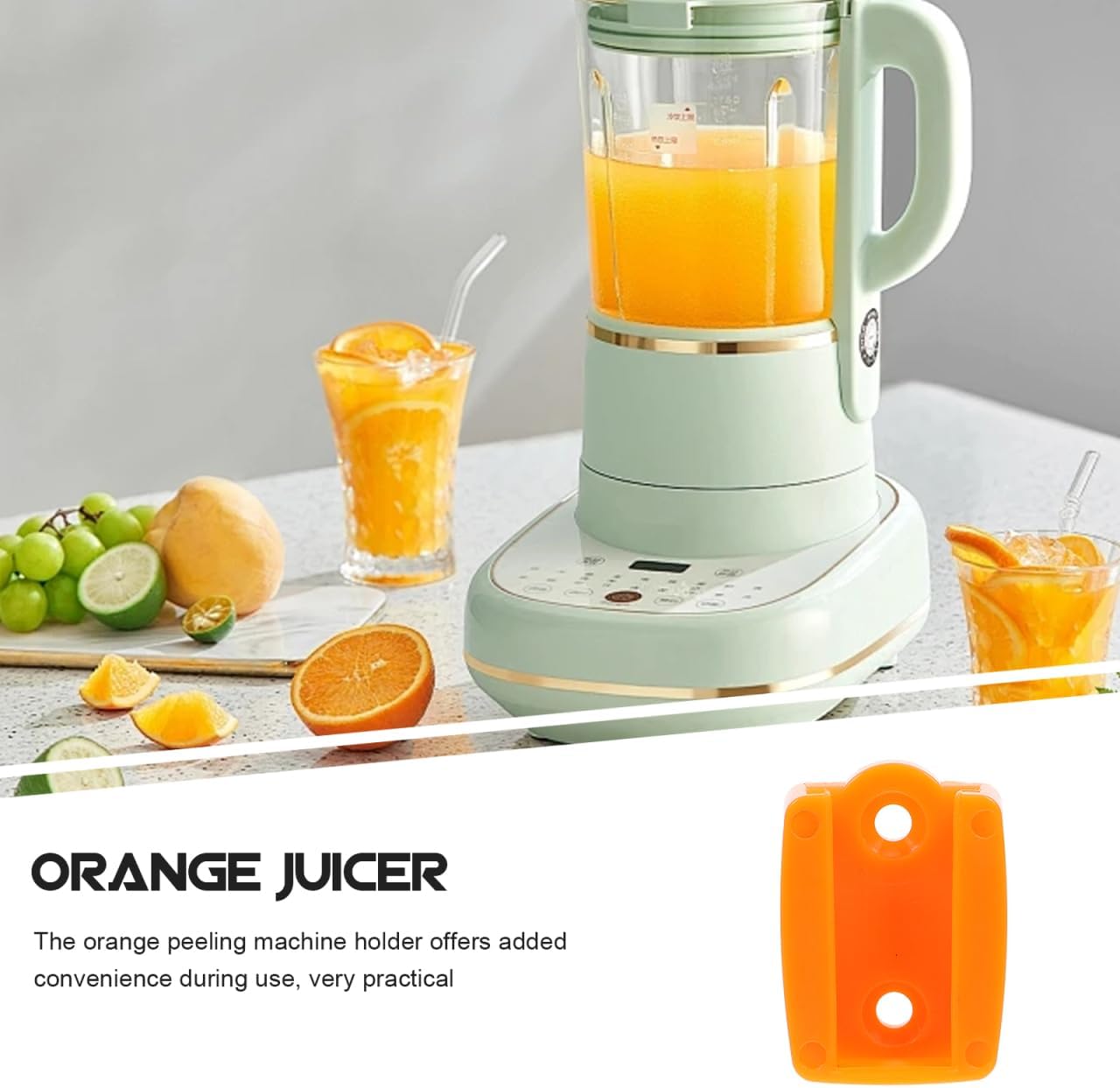 4pcs Electric Orange Juicer Peeler Holder Base Fixing Rack for Citrus Peeling Machine Compact and Easy to Clean Home Accessory