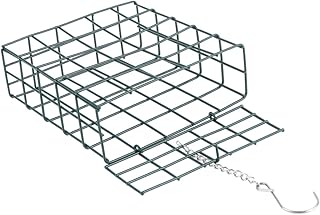 Cabilock Hummingbirds Feeders Hanging Bird Feeder Hummingbirds Feeders for Outside Mesh Grid Suet Feeder for Birds Fill Suet Basket Hanging Suet Basket Iron Birds Feeder Square Birds Feeder