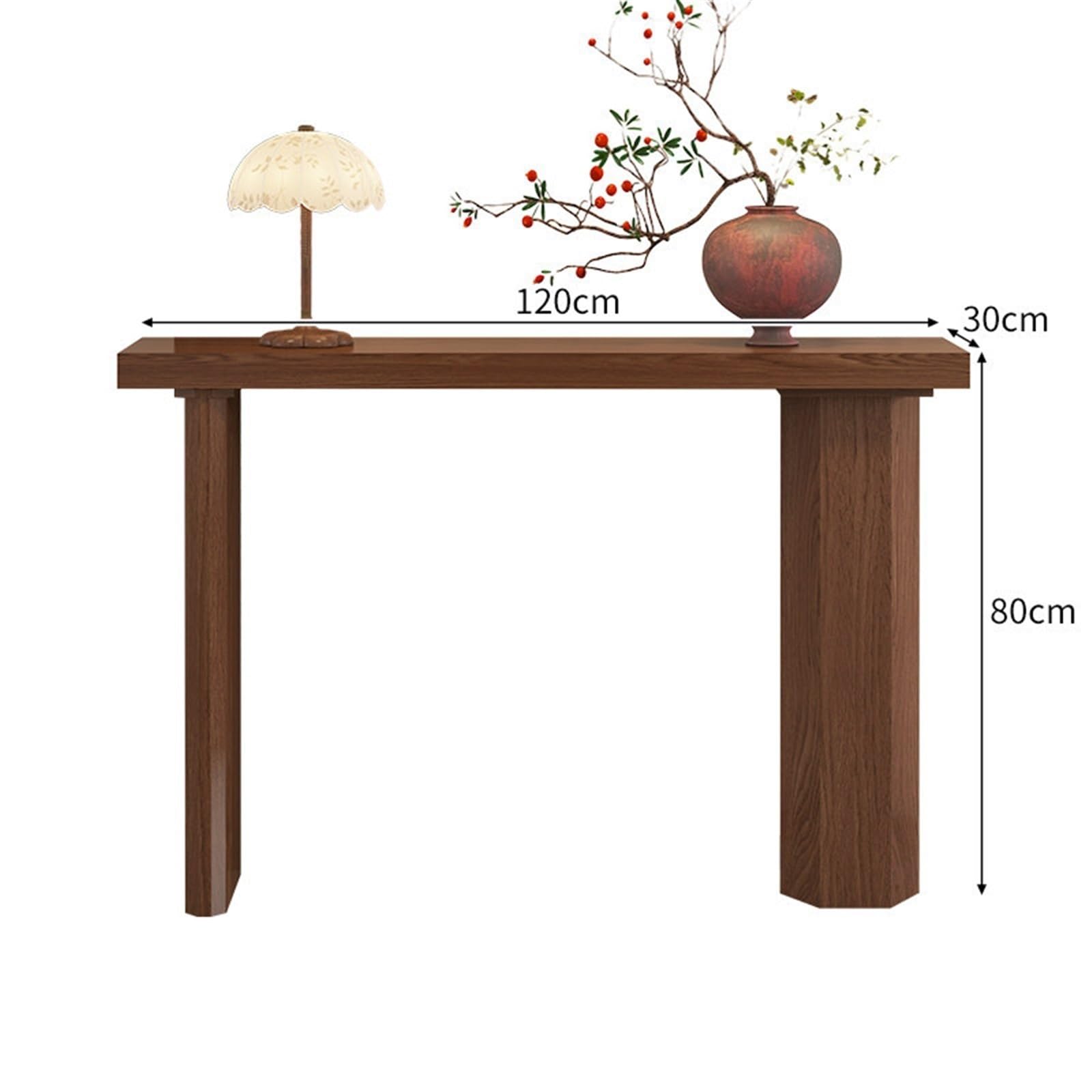 Table Console Cloison de Table d'entrée en Bois Style Chinois Contre la décoration Murale du Salon(Moyen)