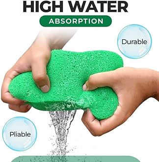 Multi-Purpose Sponges for Cleaning - Green 2 Pack, Large Sponges for Car Washing, Tile & Grout, All Purpose Cleaning