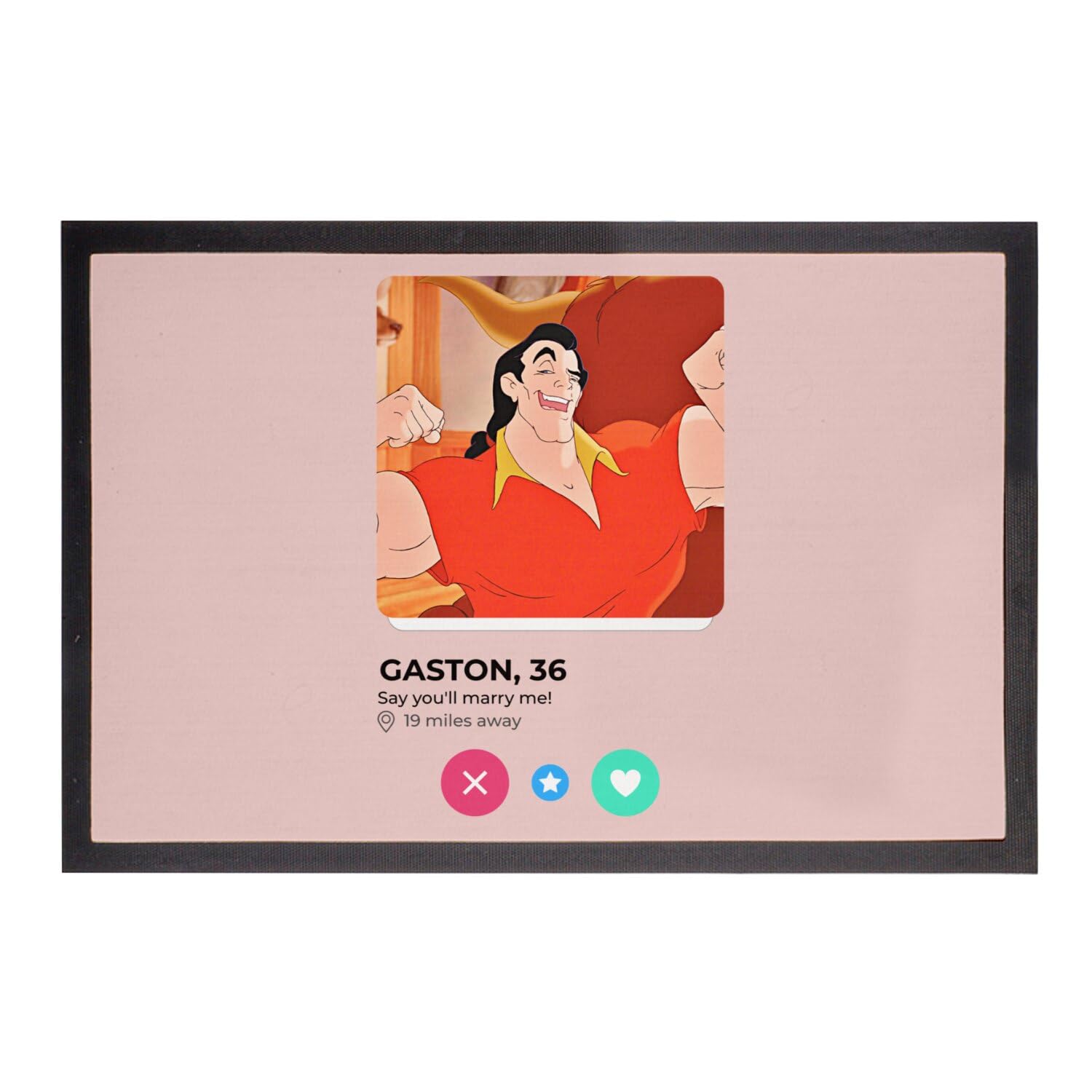 Paillasson rose Gaston moderne pour une décoration d'entrée tendance