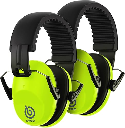 Paquete de 2 orejeras de protección auditiva, NRR 20 dB reducción de ruido de seguridad para dispararcazar