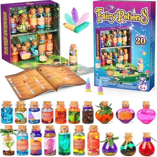 Mostof Kits de pociones de hadas retro para niños, mezcla 20 pociones mágicas con cristal de energía | Ya disponible en tu tienda friki favorita! En mundofriki.es!
