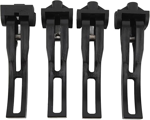 Cubierta triple para camión, 4 piezas, cubierta de abrazadera de triple pliegue, ajuste universal para camión plegable duro o suave, cubierta triple