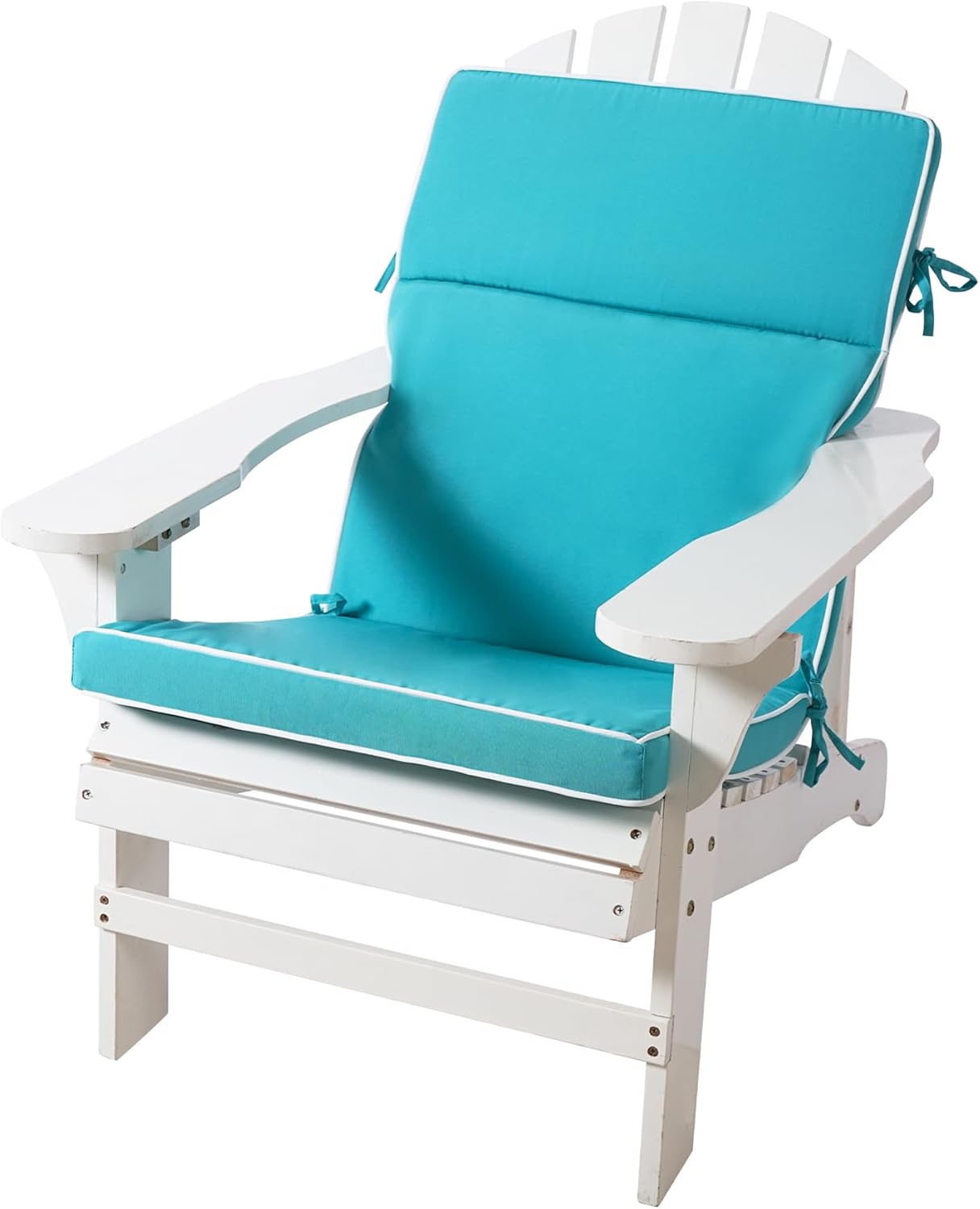 Outdoor Patio Chair Cushions Set of 2, Water Resistant Adirondack Chair Cushions 44 x 21 in, All Weather Seating Cushions for Outdoor Furniture