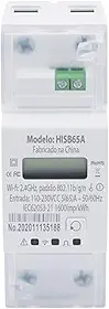 Medidor de Energia, Consumo, Com Rele de 65A Monofásico Inteligente Wi-Fi, Alexa, Google