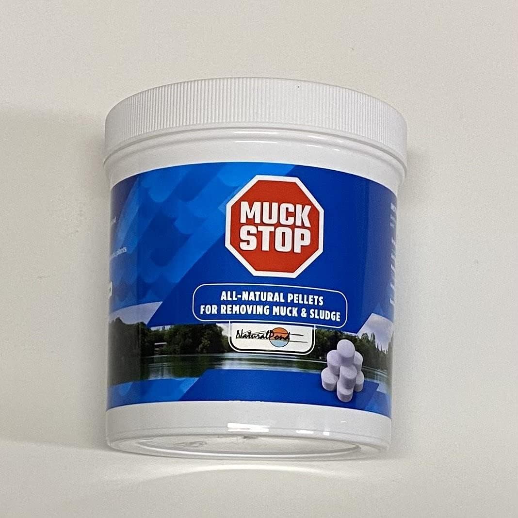 MuckStop All-Natural Pellets for Removing Muck and Sludge, 2.2lb (Quantity 2)