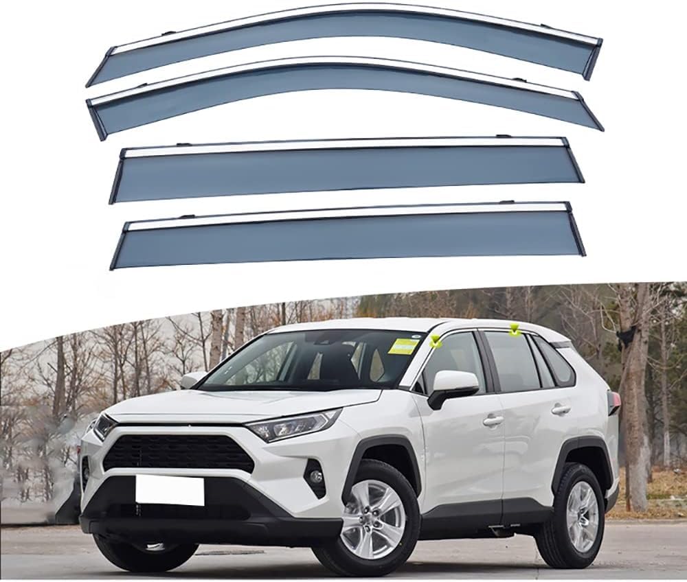 PANXUC Car Wind Deflectors for RAV4 XA50 2020, Side Window Wind Rain Deflector Window Visor Sun Rain Guard Smoke Guards