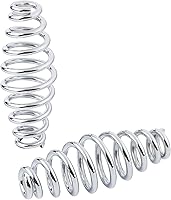 Vista 2 de TCT-MOTORPARTS Bike Chrome - Resortes de asiento en espiral de 5 "para Harley Chopper Bobber Softail Triumph Yamaha