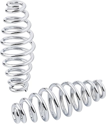 Miniatura 2 de TCT-MOTORPARTS Bicicleta Cromo 5 "Barril en espiral Solo Seat Springs para Harley Chopper Bobber Softail Triumph Yamaha