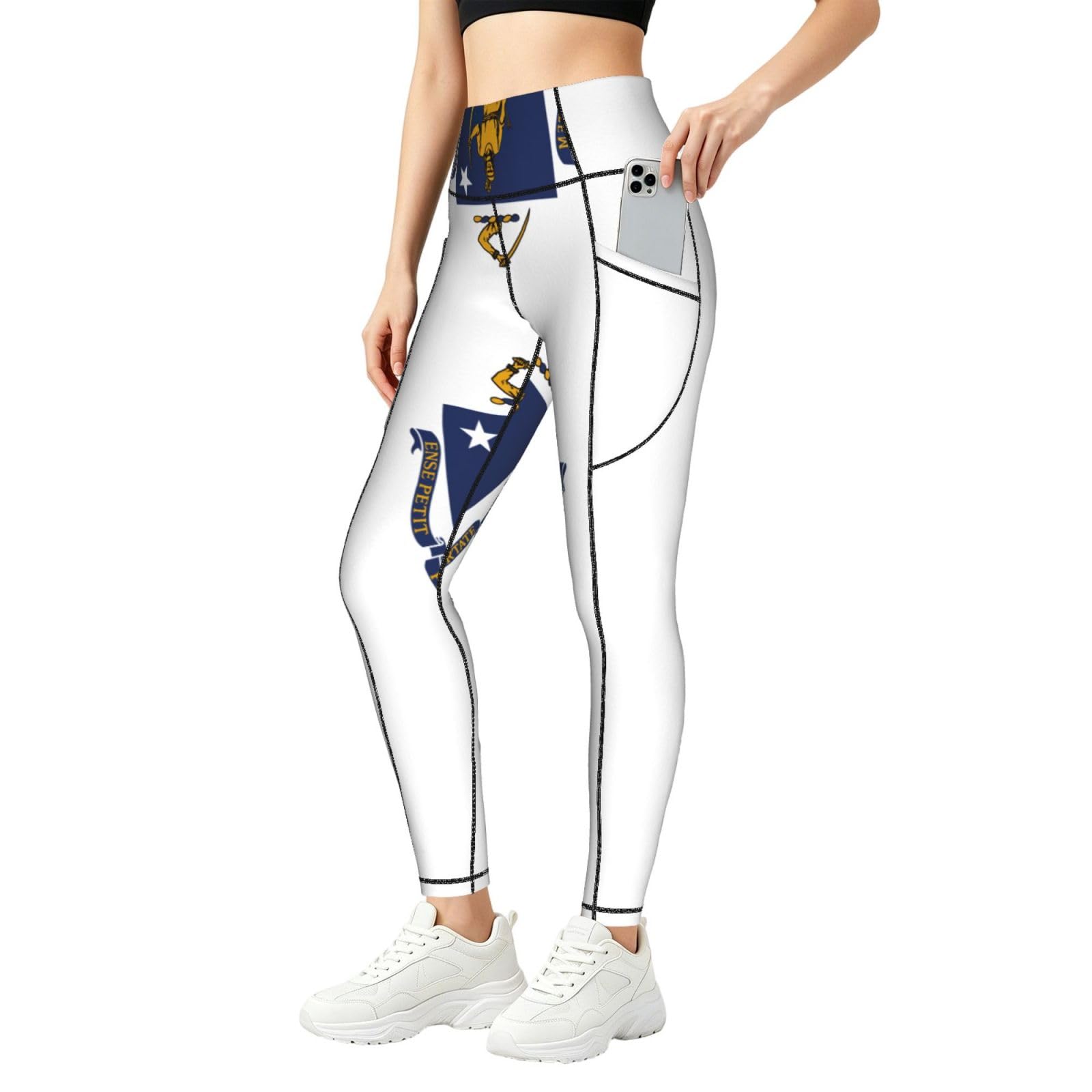 Leggings de Massachusetts anti-transparencias con bolsillos para gimnasio mujer 8