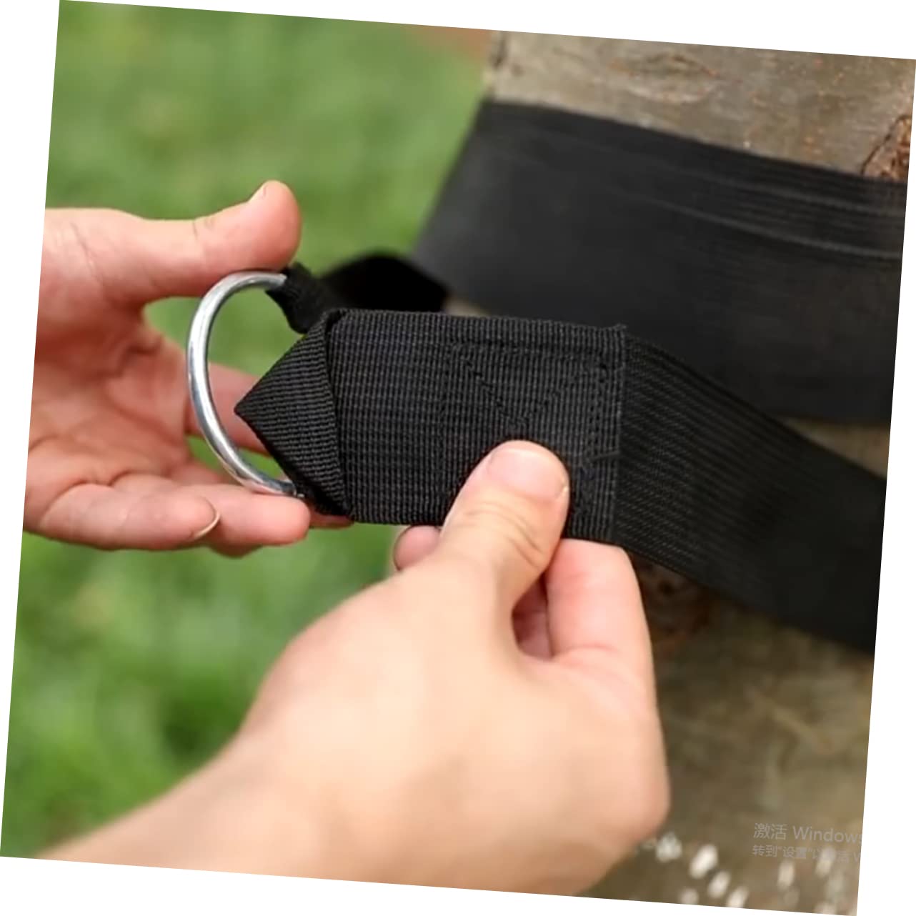 Abaodam Professional Swing Hanging Kit Nylon Hammock Tree Straps Swing Ropes for Trees