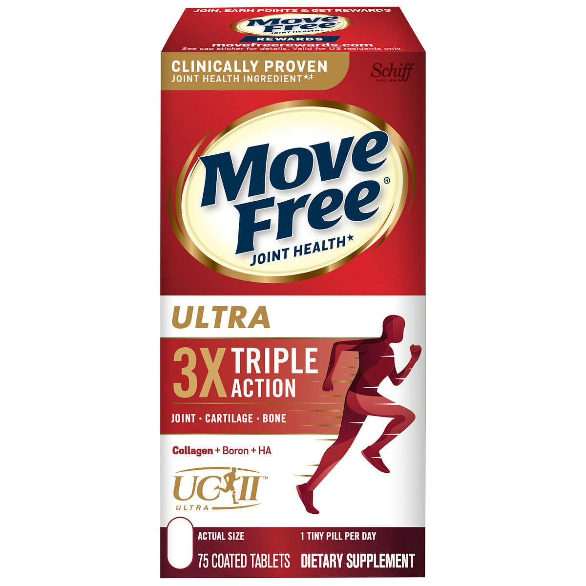 Move-Free Ultra Triple Action Joint Supplement 75 Tablets (Pack of 2)