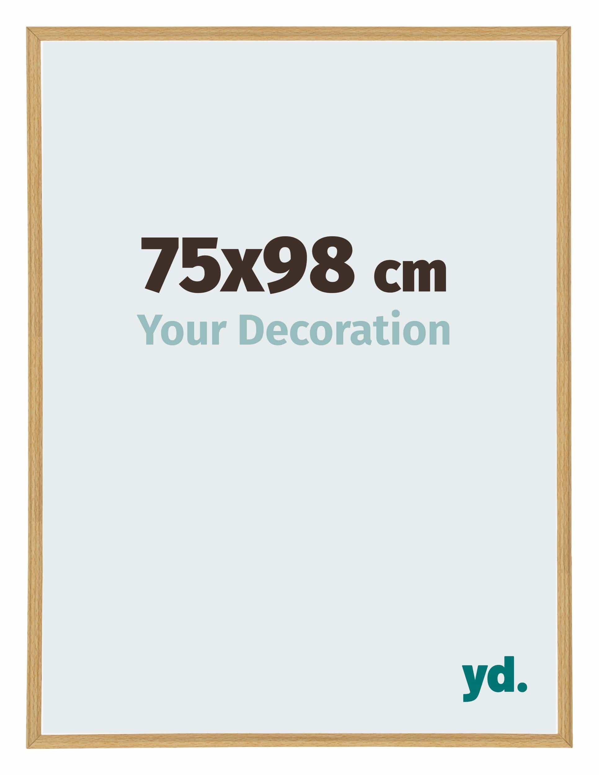 Your Decoration - Picture Frame 75x98 cm - Beech Light - Decorative Wall Frame in Plastic with Antireflection - Frame 75x98 - Annecy