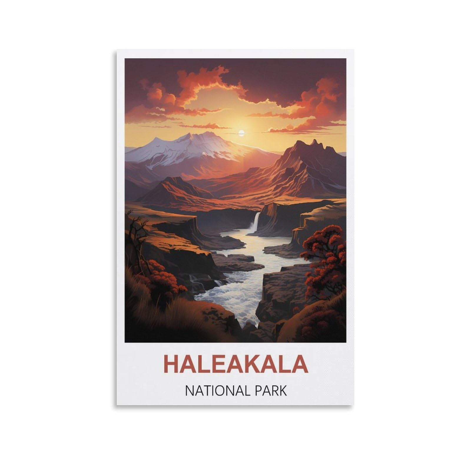 Metal Sign Tin Sign,Haleakala National Parks,Funny Retro Metal Wall Decor Decorative Tin Sign Art Plaque Poster for Home Kitchen Bar Club Decoration 15x30cm