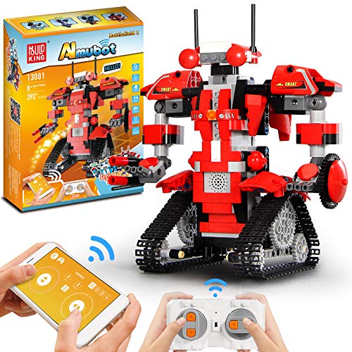 SUPER JOY Building Blocks Robot, APP & Remote Control STEM RC Robot with Rechargeable USB, Science Engineering Building Bricks Kit Toy Best Gift for kid Ages 8 9 10+ years old teens Boys Girls(392Pcs) SUPER JOY Building Blocks Robot, APP & Remote Control STEM RC Robot with Rechargeable USB, Science Engineering Building Bricks Kit Toy Best Gift for kid Ages 8 9 10+ years old teens Boys Girls(392Pcs)