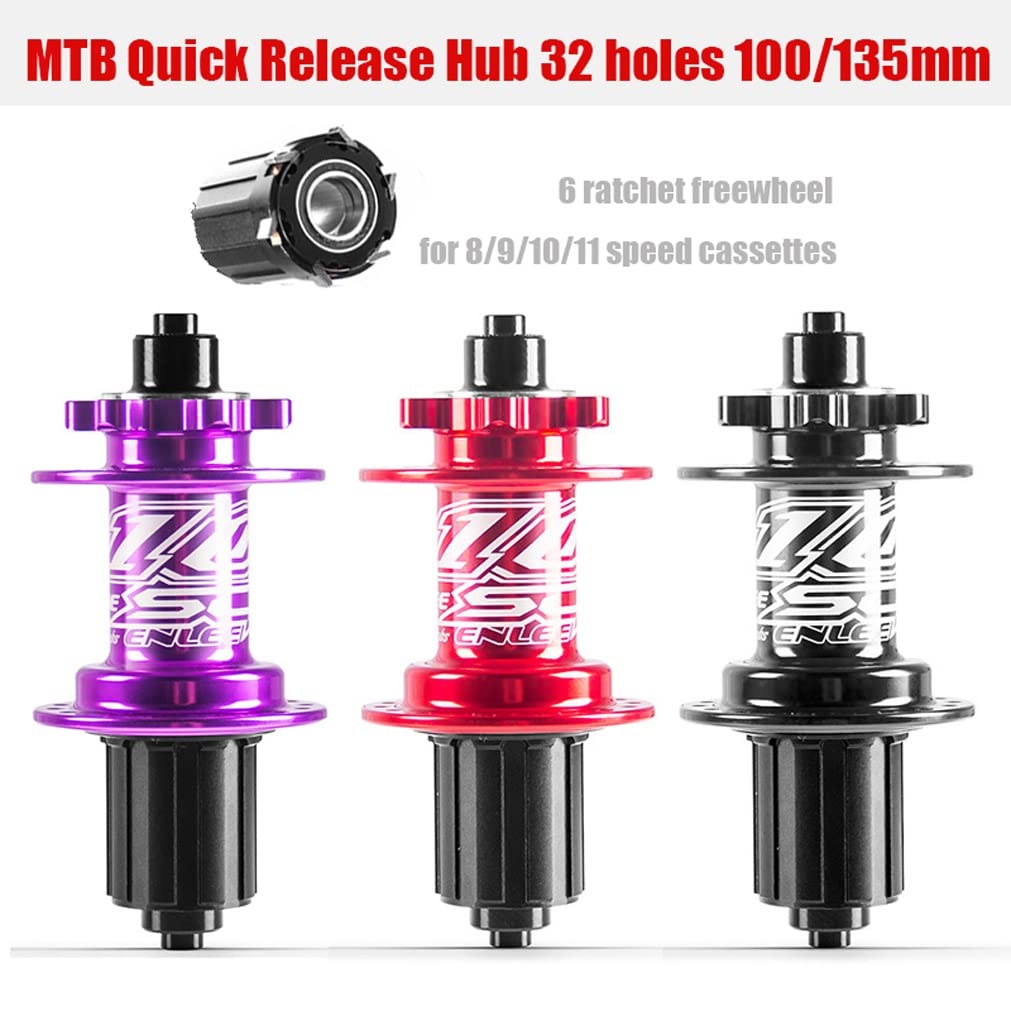 Amazon.com: MTB Bike Hubs 32 Holes Disk Brake Bearing Hub Quick