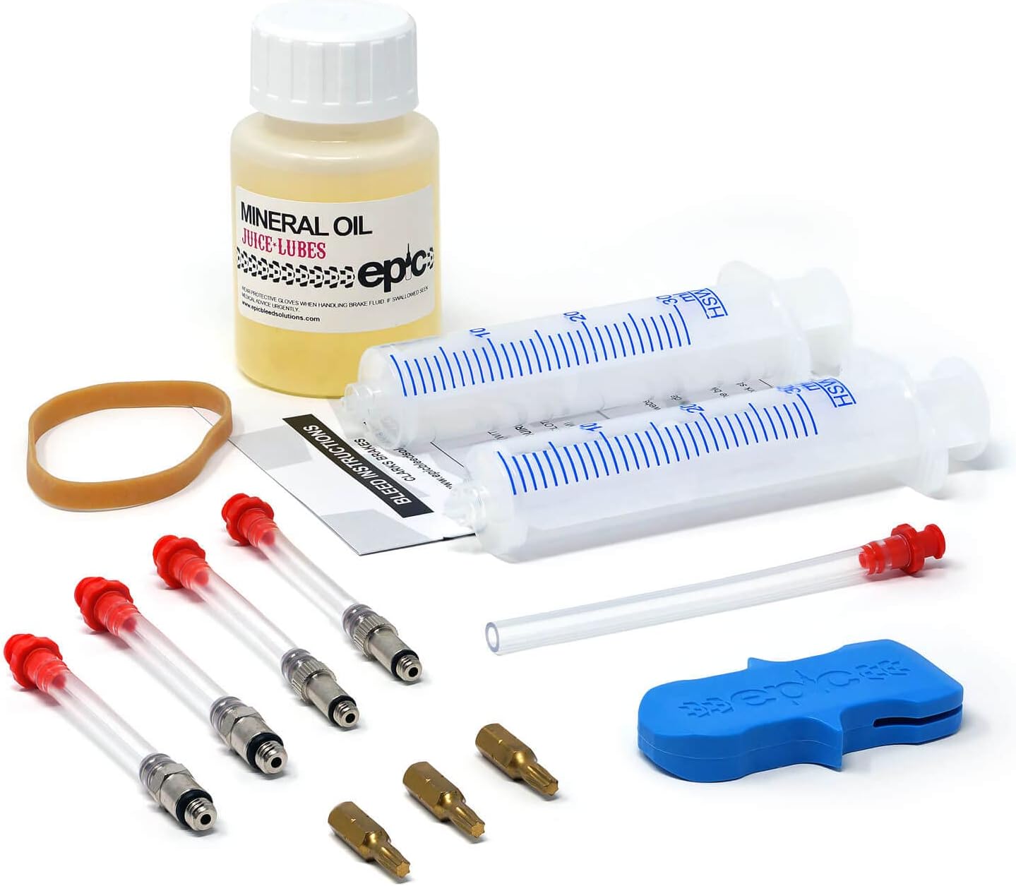 Epic Clarks Bleed Kit & Mineral Oil – Compatible with Clarks M2, M3, M4, Clout & E-bike models. High Performance Mineral Oil Brake Fluid Included