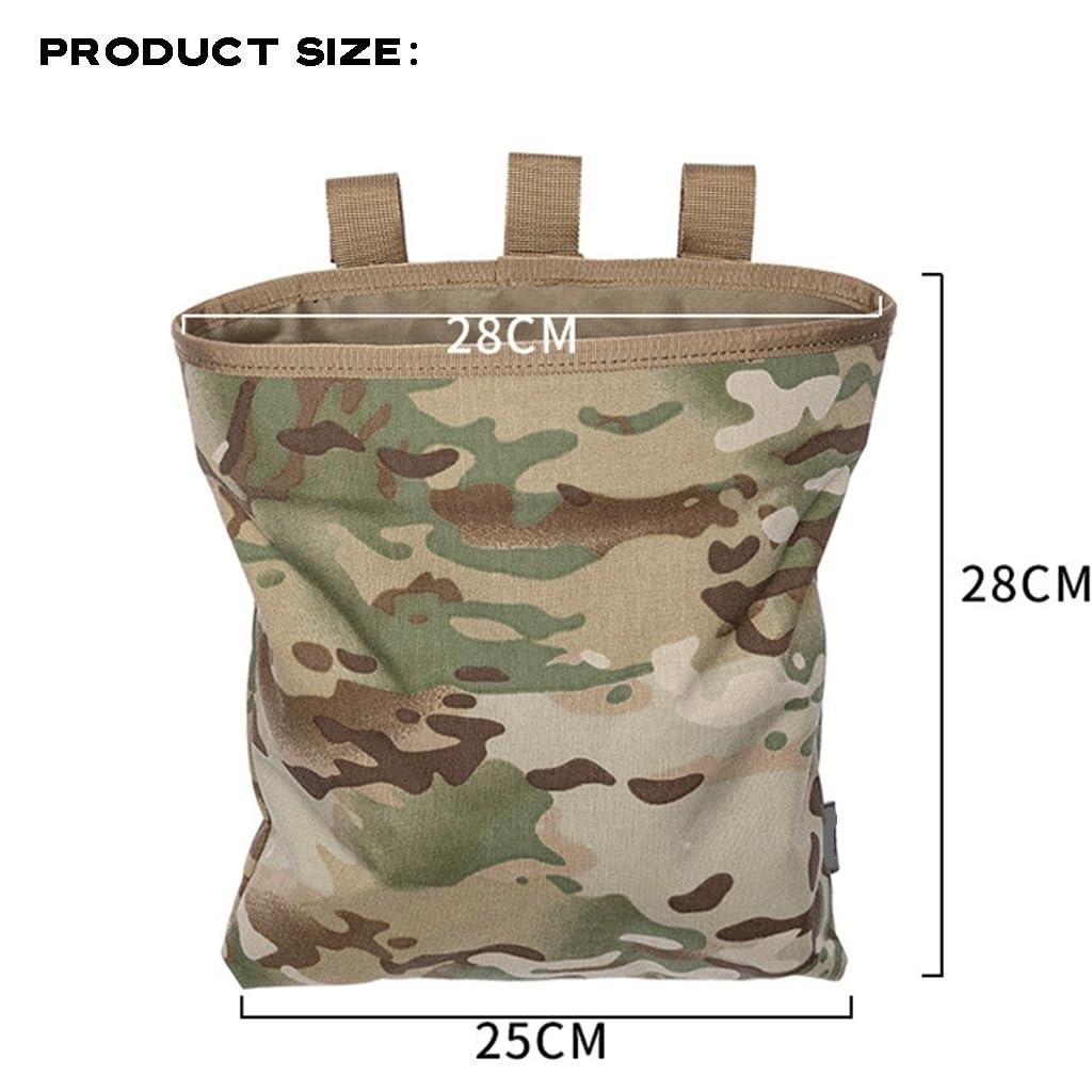 Marsupio Tattico Molle Zaino Da Cintura Per Sport All'aperto, Coulisse Pieghevole Multiuso Riciclare Sacchetti Borsa Di Recupero Per La Caccia, Utilità Attrezzo Custodia