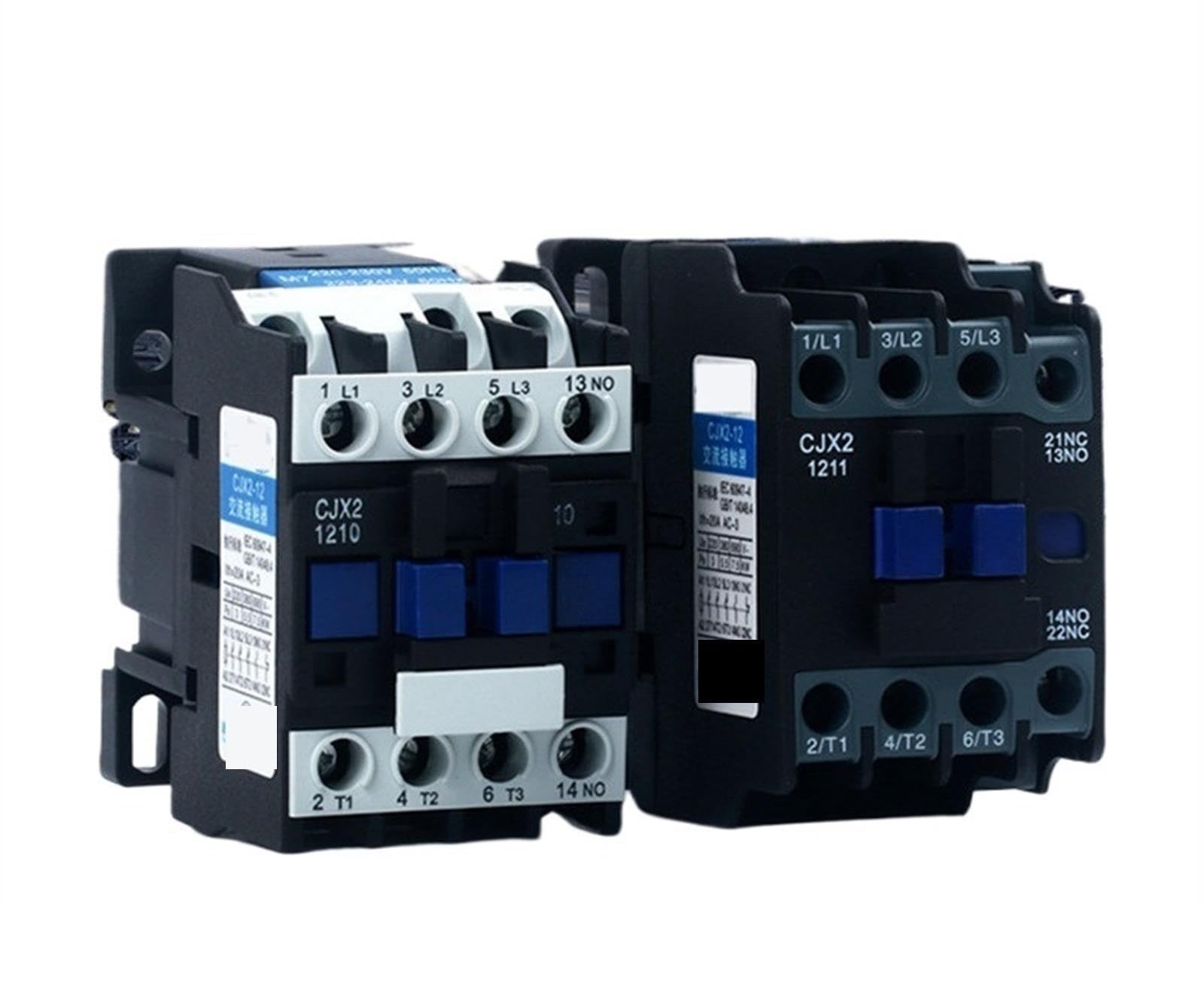 CJX2-0910 Contactor de CA 9 amperios trifásico 3 polos NCC 220 V 50/60 Hz bobina