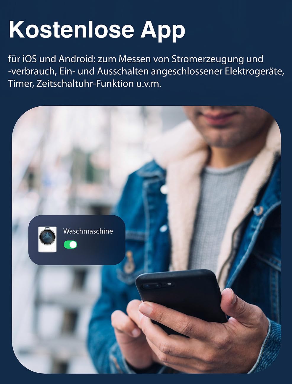 Luminea Home Control WLAN Steckdose TUYA: 4er-Set 2in1-WLAN-Steckdose, bidirektionale Strom-Messung, 16 A, App (Stromzähler WiFi, Smart Life, Solar)