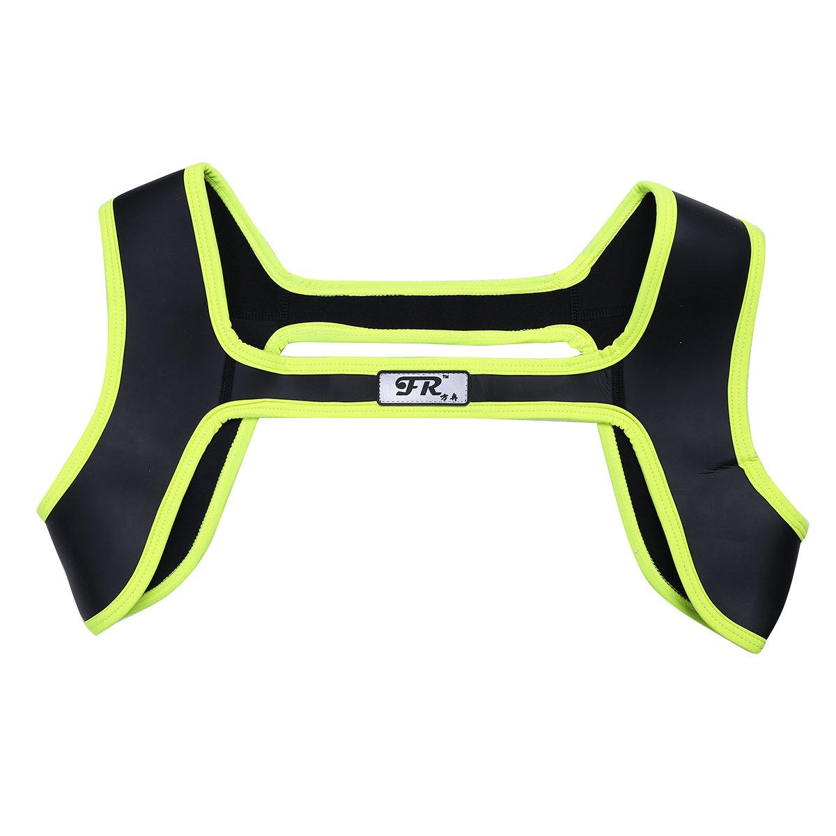 YiZYiF Neoprene Harness Wrap Brace Sports Double Shoulder Protector Back Supports X-Large Black