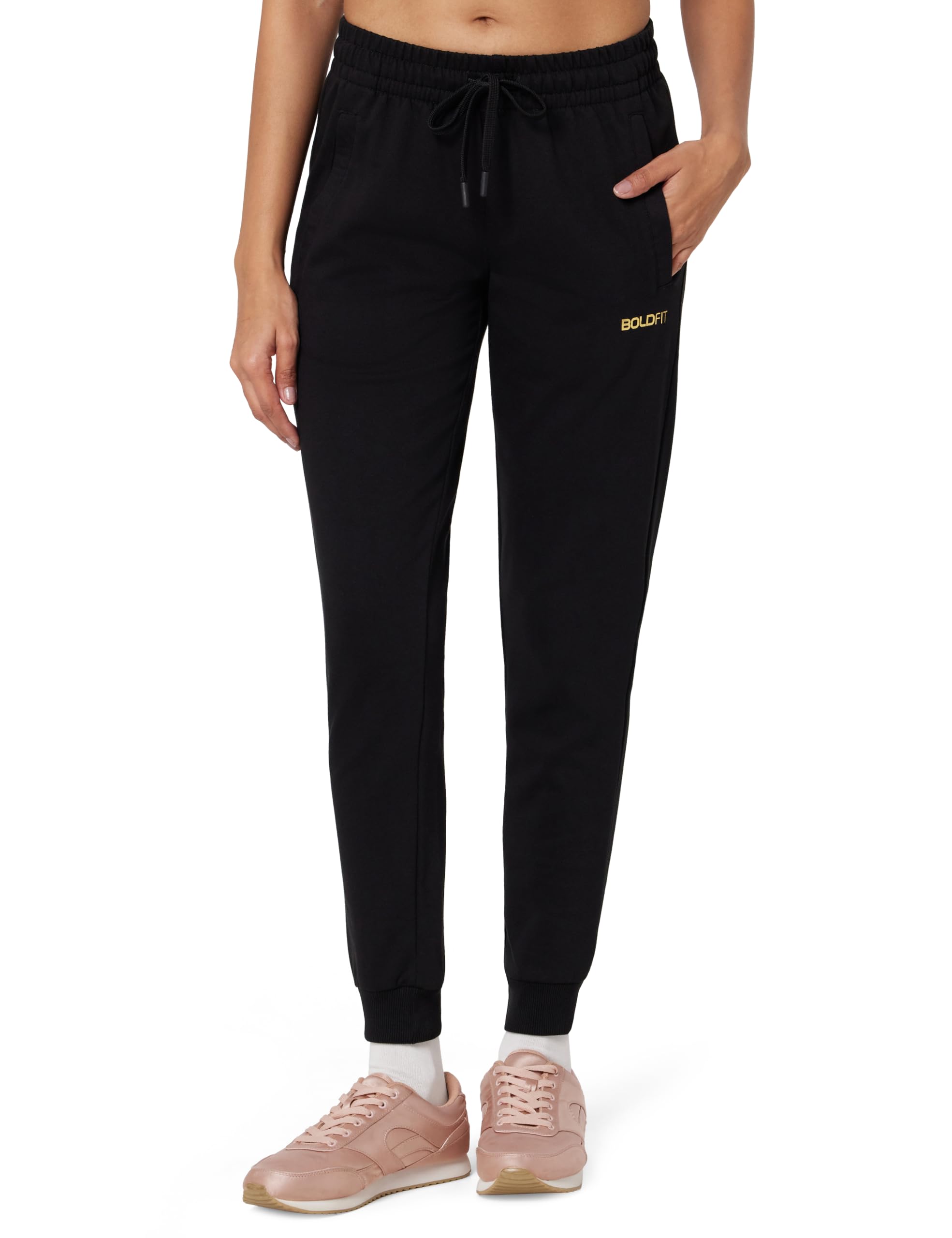Boldfit Track Pants for Women Relaxed Fit Joggers for Women Active Casual Joggers for Woman Loose Fit Elastic Track Pant for Womens Fitness Pants-image-36