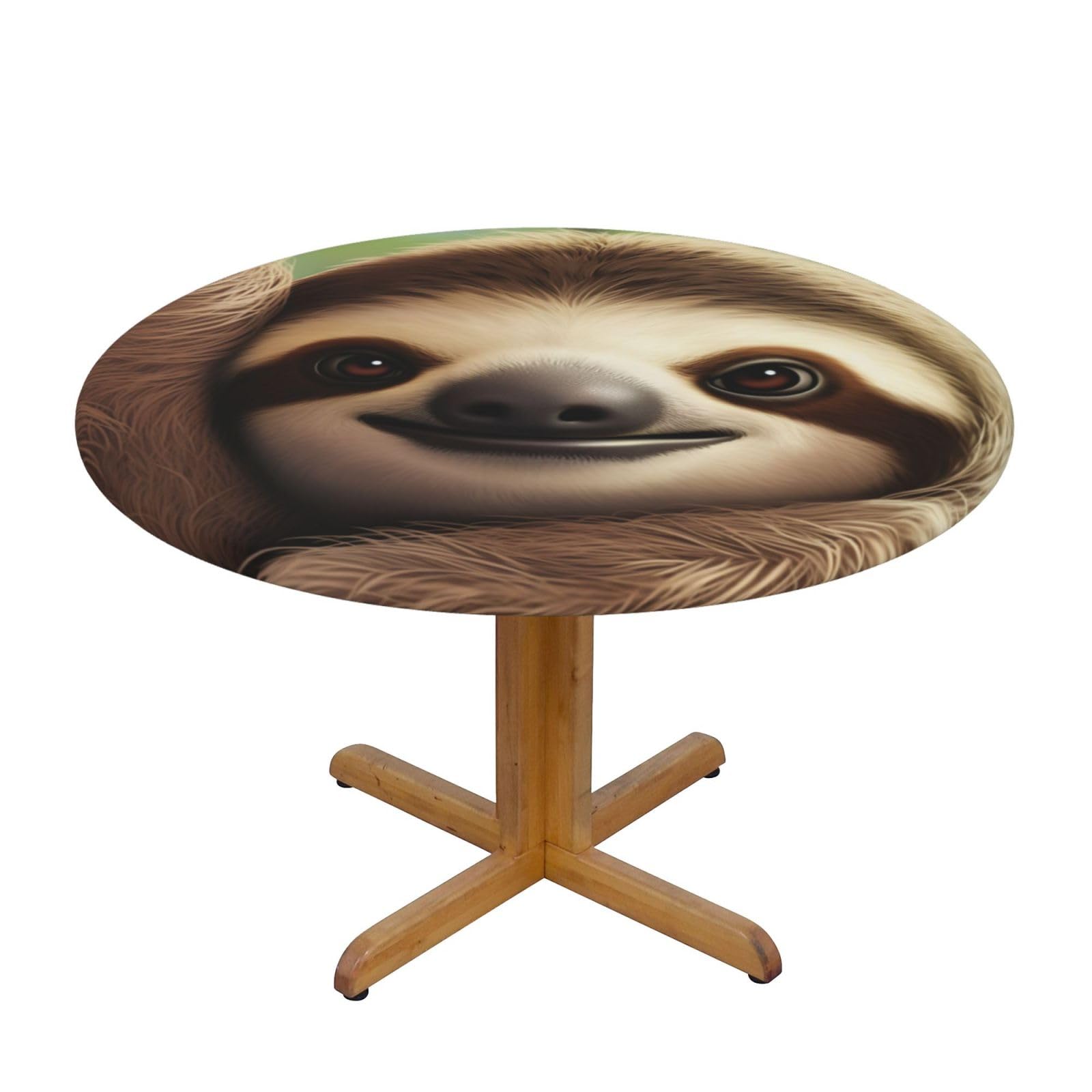 Nappe ronde élastique anti-glisse pour protéger les tables de 101 à 127 cm