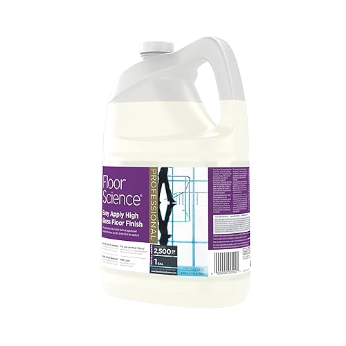 Miniatura 6 de Diversey Floor Science - Acabado de piso de alto brillo, aroma transparente, recipiente de 1 galón, 4 unidades
