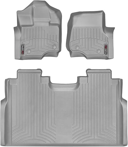 Miniatura 5 de WeatherTech Revestimiento de suelo de ajuste personalizado para Ford F-150 - (cabina de tripulación) - 1 y 2 fila (negro)